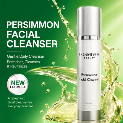 Persimmon Facial Cleanser by COSMIVUE BEAUTY displayed in premium skincare packaging
